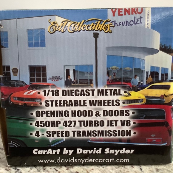 1:18 Scale Ertl Die Cast 1969 Yenko Nova 427. Original - Picture 8 of 10